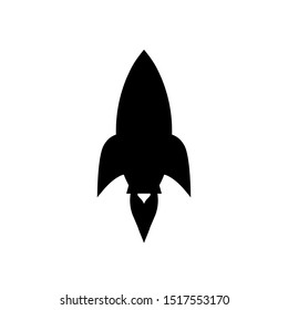 Space ship icon, rocket sign – vector