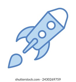 Space Ship icon vector stock illustration