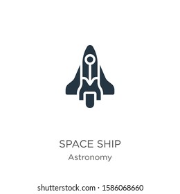 Space ship icon vector. Trendy flat space ship icon from astronomy collection isolated on white background. Vector illustration can be used for web and mobile graphic design, logo, eps10