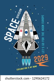space ship illustration vector
