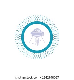 space ship, space, ship, rocket, alien Glyph Icon. Vector isolated illustration