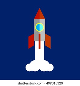 Space ship rocket launch 