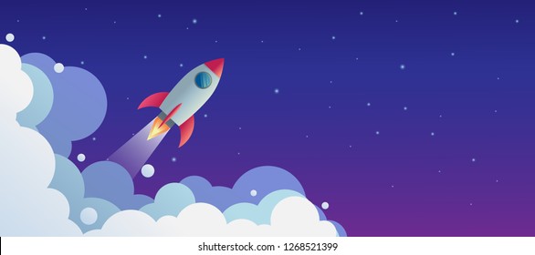 space ship rocket object icon vector design illustration