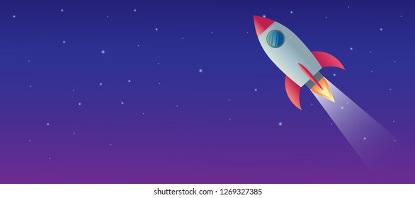 space ship rocket object icon vector design illustration. moon and satellite orbiting planet earth. astronaut.