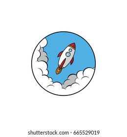 Space Ship - Rocket Shuttle Vector Art