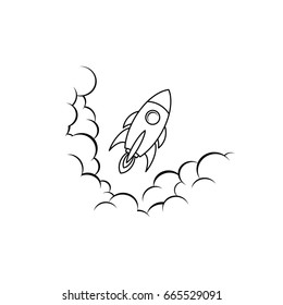 Space Ship - Rocket Shuttle Vector Art
