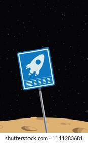 space ship sign