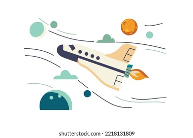 Space Ship To Solar System