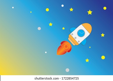 
Diseño vectorial de la estrella del buque espacial