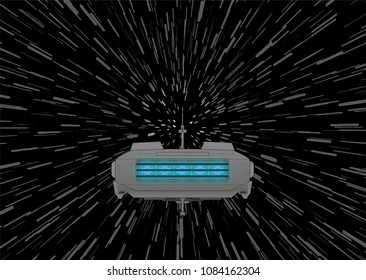 space ship traveling