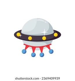 Space ship vector colorful stickers Icon Design illustration. EPS 10 File 