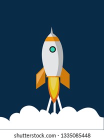 Space ship vector icon