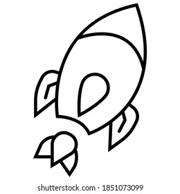 Icono de vector de nave espacial