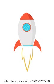 Space ship vector icon illustration