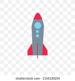Space ship vector icon isolated on transparent background, Space ship logo concept