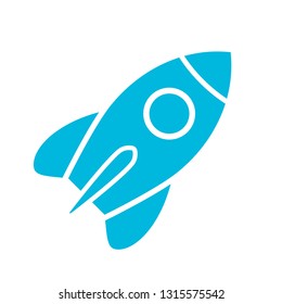 Space ship vector icon isolated on white background