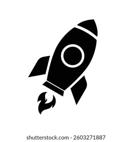 Space ship vector icon. Rocket icon set. Startup icon vector.	
