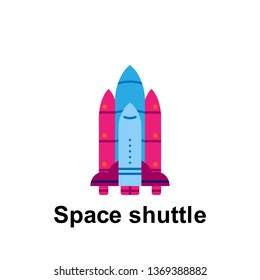 Space, space shuttle color icon. Element of color space icon. Premium quality graphic design icon. Signs and symbols collection icon for websites, web design