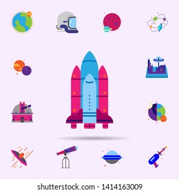 Space, space shuttle color icon. Universal set of Space for website design and development, app development