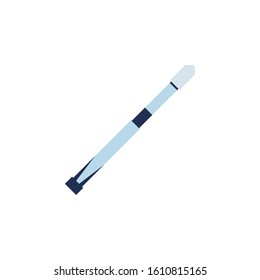 space shuttle flat style icon vector illustration design