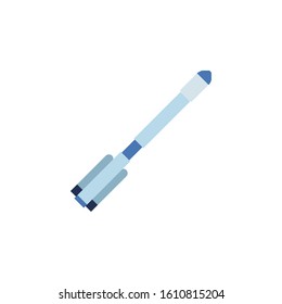 space shuttle flat style icon vector illustration design