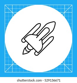 Space shuttle icon