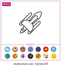 Space shuttle icon