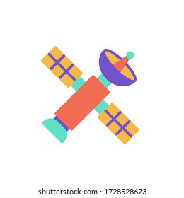 space shuttle icon flat design vector. isolated on white background