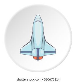 Space shuttle icon. Flat illustration of space shuttle vector icon for web