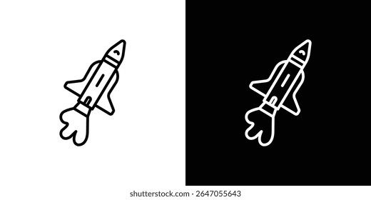 Space shuttle icon. Graphic Design vector icon. Ui Ux Icons