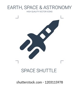 space shuttle icon. high quality filled space shuttle icon on white background. from earth space astronomy collection flat trendy vector space shuttle symbol. use for web and mobile