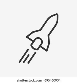 Space shuttle  icon illustration isolated vector sign symbol