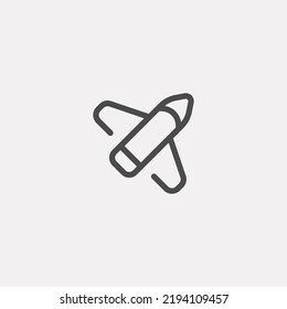 Space shuttle icon sign vector,Symbol, logo illustration for web and mobile
