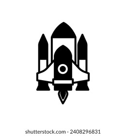 Space Shuttle icon in vector. Illustration