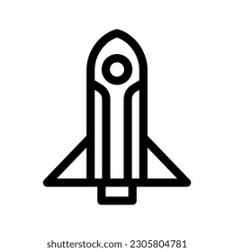 Space Shuttle Icon Vector Symbol Design Illustration