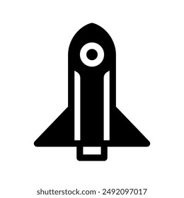 Space Shuttle Icon Vector Symbol Design Illustration