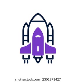 space shuttle icon for your website design, logo, app, UI.