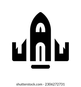 icono de la lanzadera espacial para tu sitio web, móvil, presentación y diseño de logotipo.