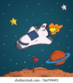 space shuttle illustration