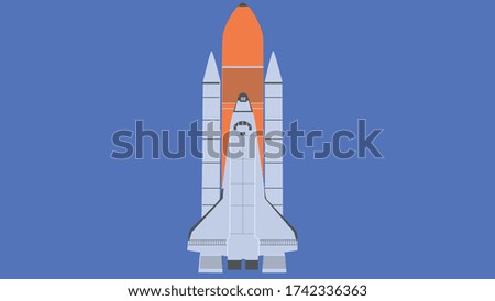 Space Shuttle illustration separated into five parts.