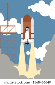 space shuttle launch