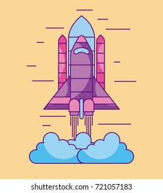 space shuttle launch exploration cosmic