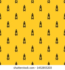 Space shuttle pattern seamless vector repeat geometric yellow for any design