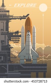 Space shuttle poster