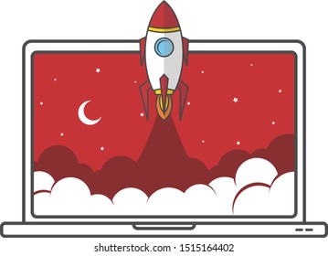 space shuttle rocket notebook speed booster