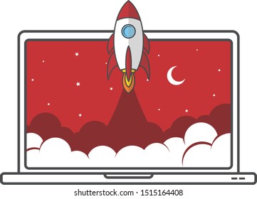 space shuttle rocket notebook speed booster