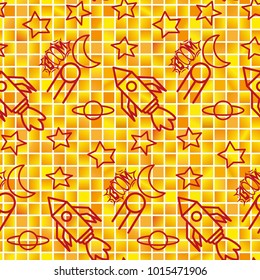 Space, shuttle, star, planet, meteorite, moon, unidentified flying object, pattern. Background texture