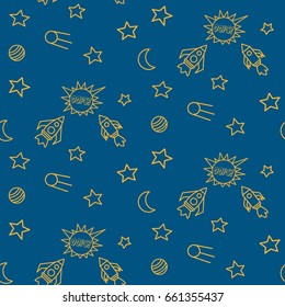 Space, shuttle, star, planet, meteorite, moon, unidentified flying object, pattern. Background texture