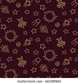 Space, shuttle, star, planet, meteorite, moon, unidentified flying object, pattern. Background texture
