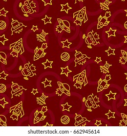 Space, shuttle, star, planet, meteorite, moon, unidentified flying object, pattern. Background texture